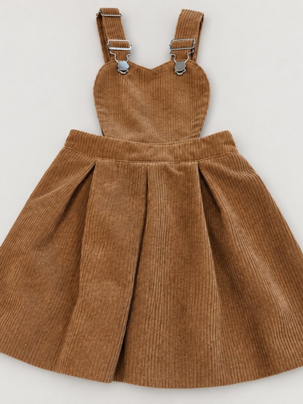 Pleated Corduroy Pinafore